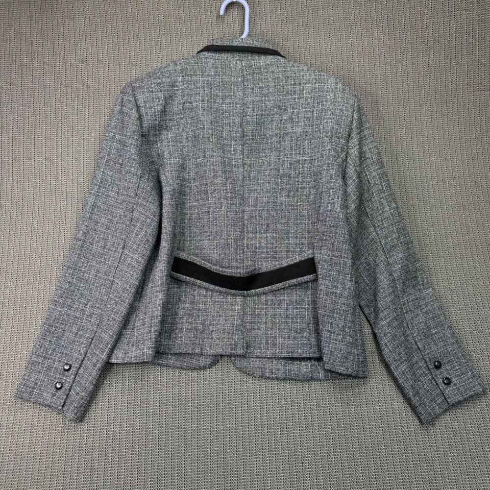 Sag Harbor Dress Gray Blazer Jacket Size 12 Womens Professional Wear - Picture 2 of 7